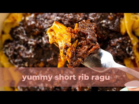 Short rib ragu cooking ASMR #shorts