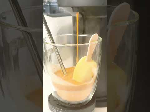 White Chocolate Pumpkin Affogato with Nespresso Bianco Leggero #shorts
