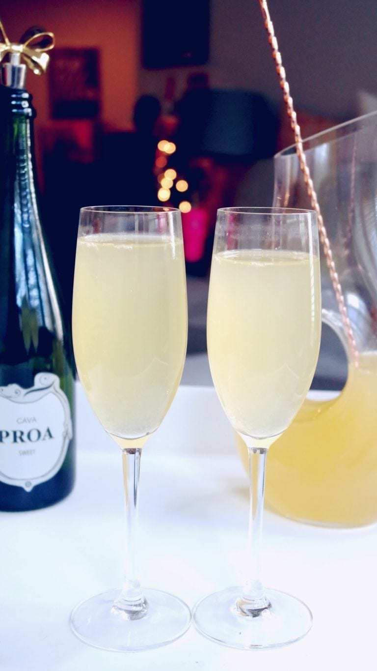 Lemon Ginger Apple Cider Champagne Punch » Hangry Woman®