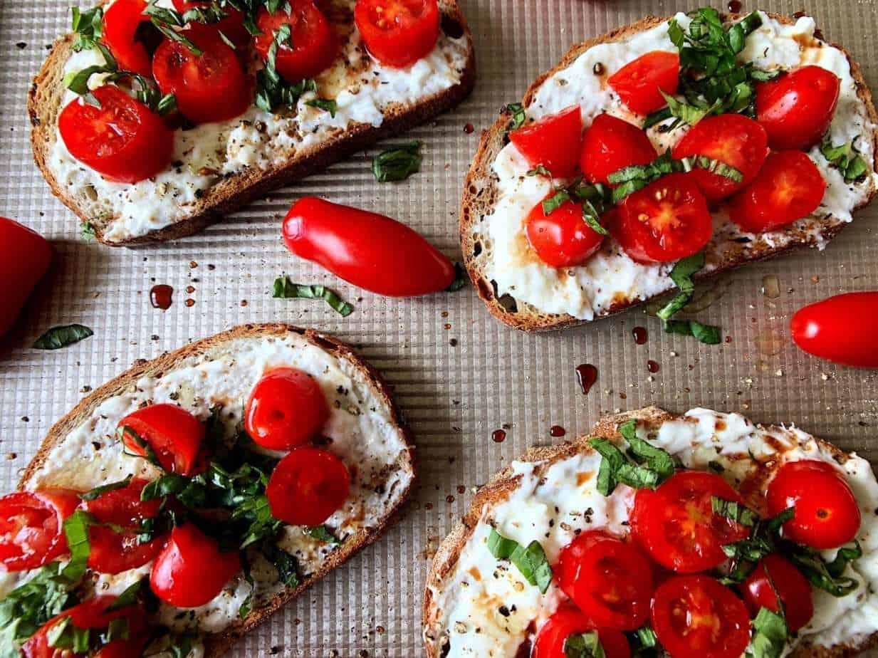 Burrata Toast with San Marzano Tomatoes