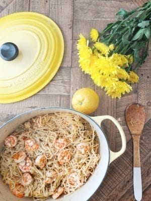 lemon pasta with shrimp