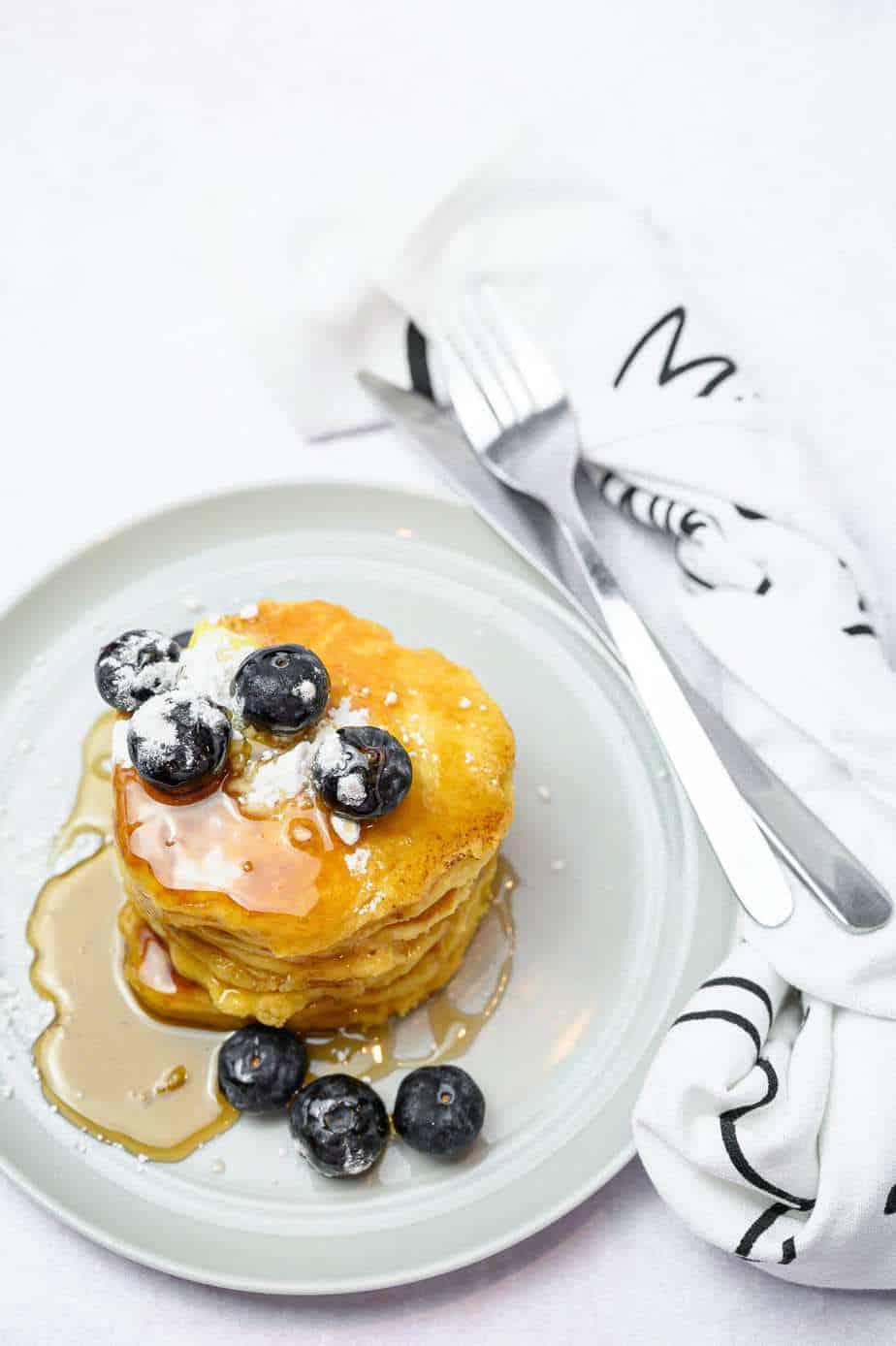 Almond Flour pancakes on a plate