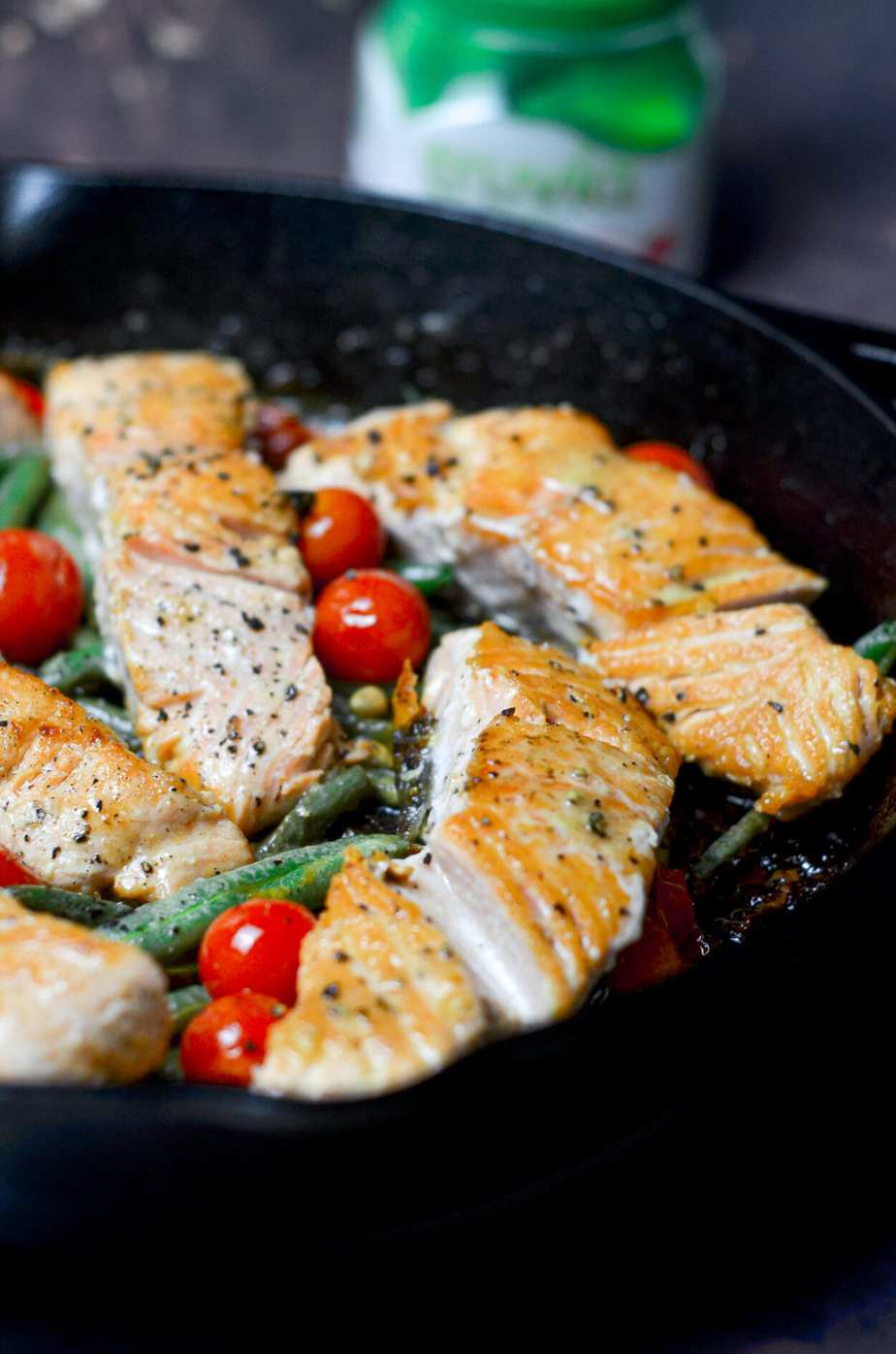 PanRoasted Salmon with Lemon Basil Cream Sauce » Hangry Woman®