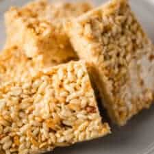 Low carb rice krispies treats -image
