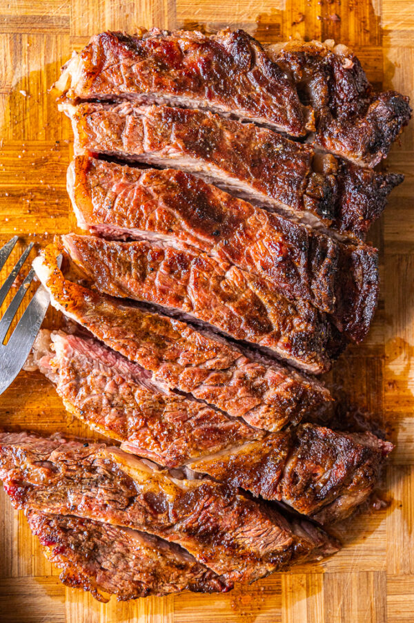 Ancho Chile Rubbed Ribeye Steaks » Hangry Woman®