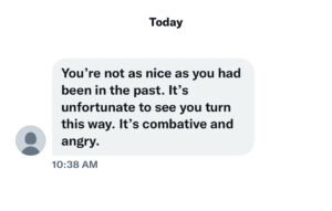 tweet messages not nice