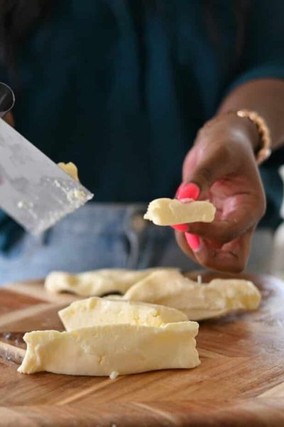 butter on a butchers block