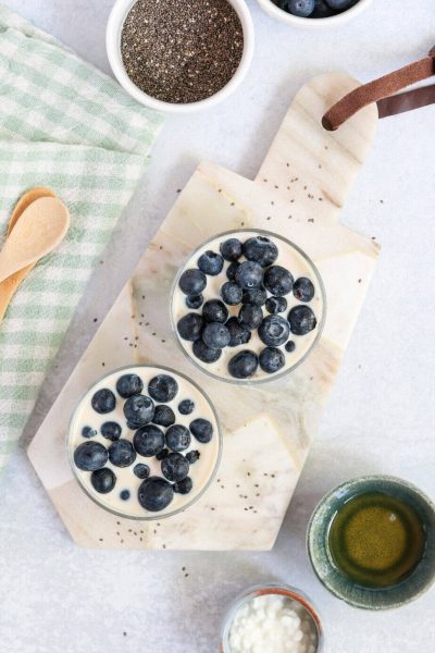 A creamy Chia & Cottage Cheese Pudding packed with protein, fiber, and healthy fats for blood sugar balance. Easy, no-cook, gluten-free, and perfect for meal prep.