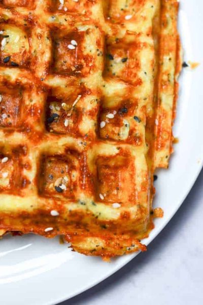 Everything bagel chaffle