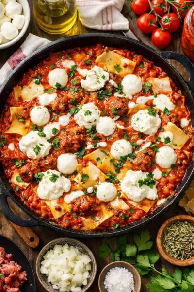 stovetop lasagna-HangryWoman